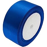 ATRBB 25 Yards 1-1/2 inch Wide Satin Ribbon Perfect for Wedding,Handmade Bows and Gift Wrapping(Royal Blue)