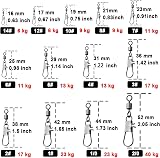 9KM DWLIFE Fishing Swivels Quick Change 40kg Tensile Saltwater Clip 1/0 view 4