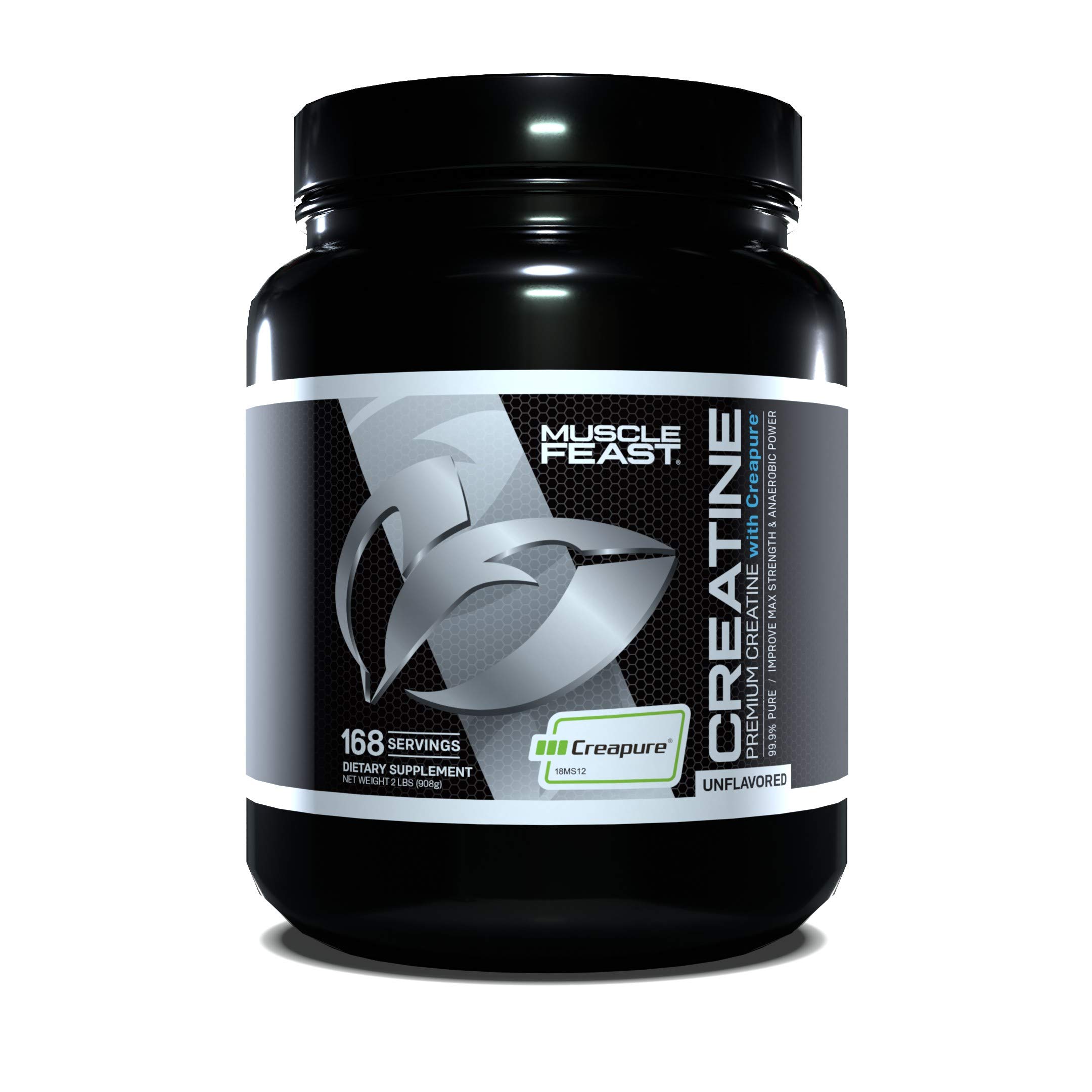 MUSCLE FEAST Creapure Creatine Monohydrate Powder Premium PreWorkout