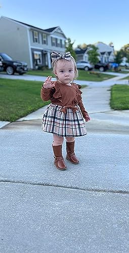 what color shoes look best with burgundy dress Baby Soft Lace Up Shoes, Saddle Brown / 0-6M main image 1
