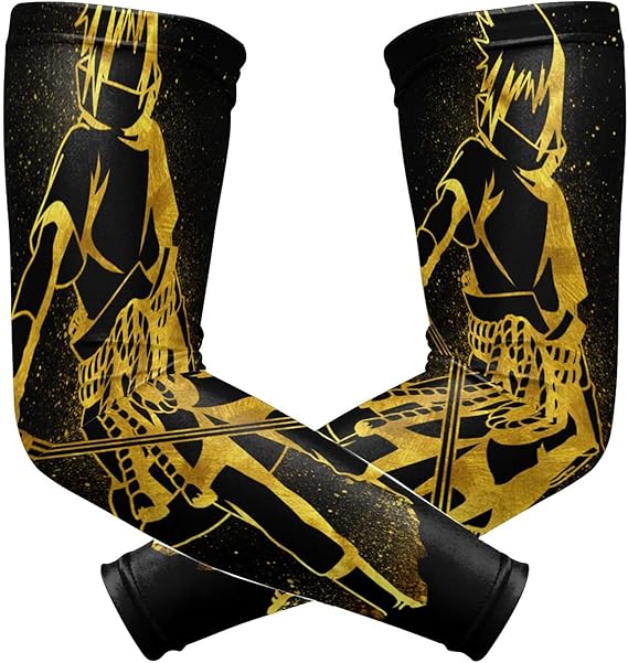 Naruto Uchiha Sasuke Arm Sleeves Uv Protection Sleeve For Men And Women With Running And Sports