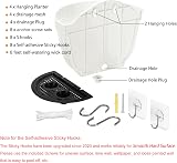 ORIMERC 4 Pack Wall Planters Vertical Garden Indoor Outdoor Pots White view 3