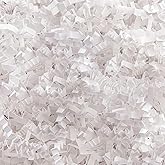 8.5oz Crinkle Paper Filler, Gift Baskets Gift Boxes Crafts Shredded Cut Paper Packaging Decorative Stuffing & Cushioning Confetti for Easter Birthday Wedding Party Favor White