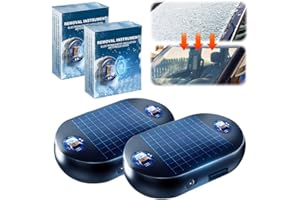 DRKICSY Anti-Freeze Electromagnetic Car Snow Removal Device, Electromagnetic Molecular Interference Antifreeze Snow Removal Instrument, Automotive Electromagnetic Snow Removal Tool Car Defroster (B- 2PCS)