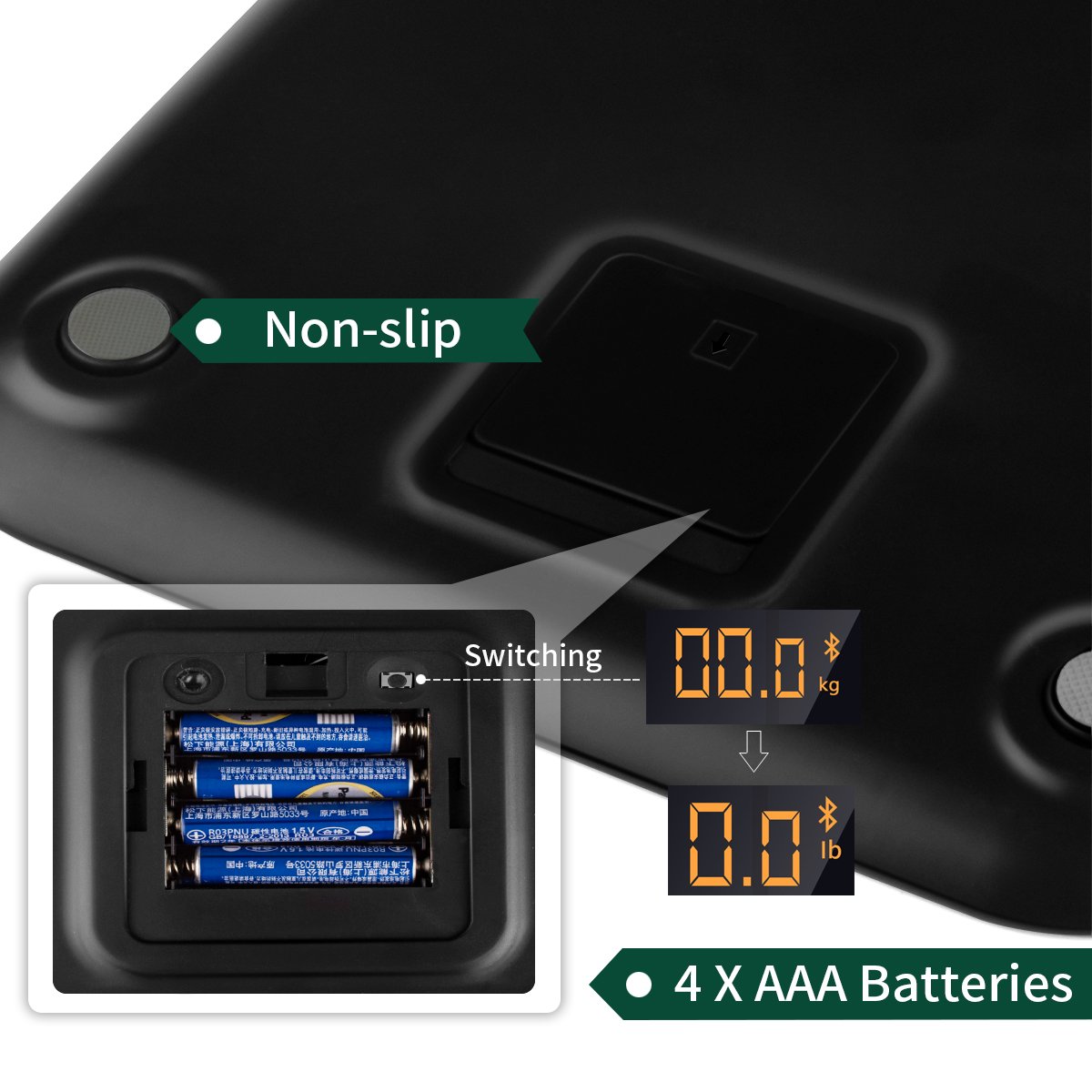 Bluetooth Body Fat Scale,17 Body Metrics, Morilot Smart Digital ITO Bmi Weight Bathroom Scale,Body Composition Analyzer Health Monitor with iOS and Android APP, 396 lbs