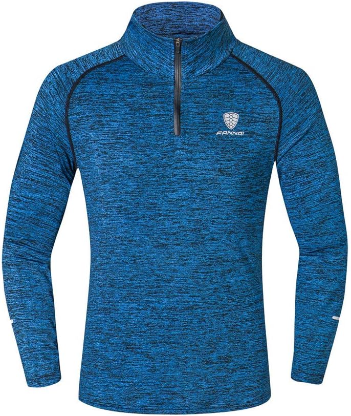 Rosennie Men's New Fitness Top Training Clothes Long Sleeve Blouse Outdoor Mountaineering Shirt for Climbing, Running Or WalkingRosennie