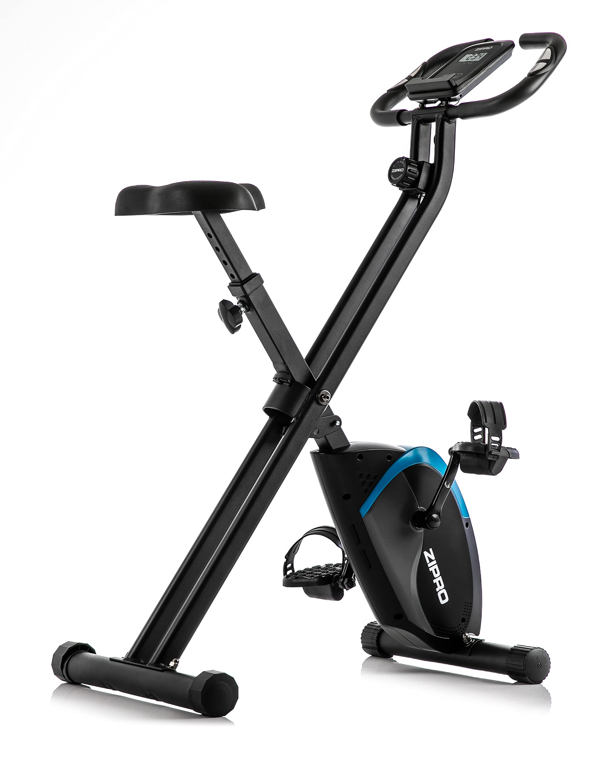 Zipro Unisex - Adult Folding Magnetic Fitness Bike Future X - Black, One Size, standard size