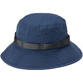Amazon Essentials Men's Washed Nylon Outdoor Wide Brim Sun Bucket Hat