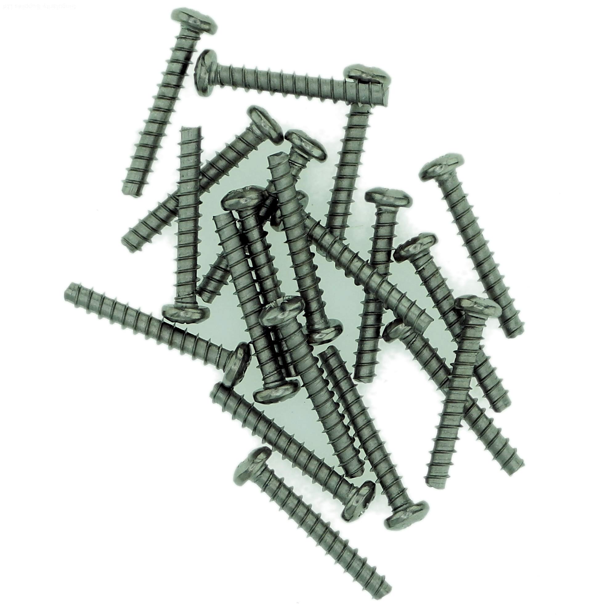 D4 (4mm x 25mm) Pozi Pan Screws for Plastic (Trilobular) - Stainless Steel (A2) (Pack of 20)