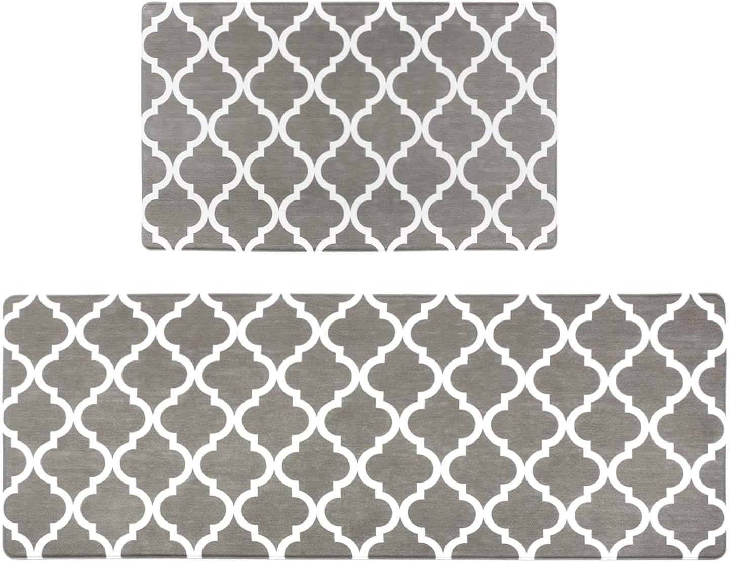 Homcomodar Kitchen Mats Grey 2 Piece Rug Sets Comfort Heavy Duty Standing Mats Area Rugs Waterproof Kitchen Floor Mats 44cm 70cm 44cm 120cm Amazon Co Uk Kitchen Home