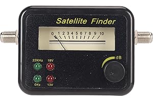 Digital Satellite Finder with Compass, 950-2150MHz Frequency Range, ABS Material, DC 13-18V Power Supply, for FTA HD TV Anten
