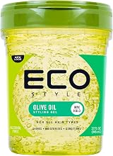 Eco Style Olive Oil Hair Gel Hydrate Style Alcohol-Free Green 946 ml view 1