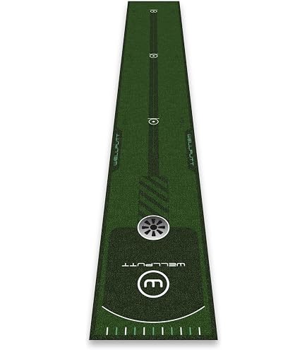 Amazon.com : WELLPUTT - Golf Putting Training Mat - 10ft Start 2.0