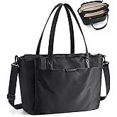 BAGSMART Tote Bag for Women with Compartments, Work Tote Bag with Zipper Women Purse Crossbody Shoulder Handbag with Strap