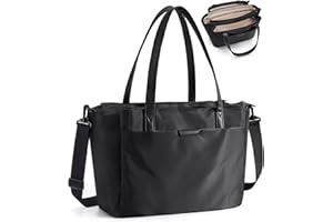BAGSMART Tote Bag for Women with Compartments, Work Tote Bag with Zipper Women Purse Crossbody Shoulder Handbag with Strap
