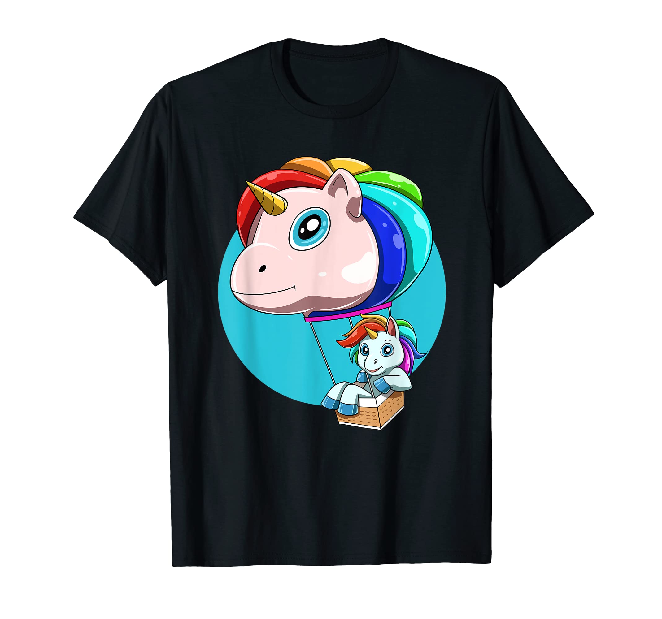 Funny Hot Air Balloon as Unicorn T-Shirt