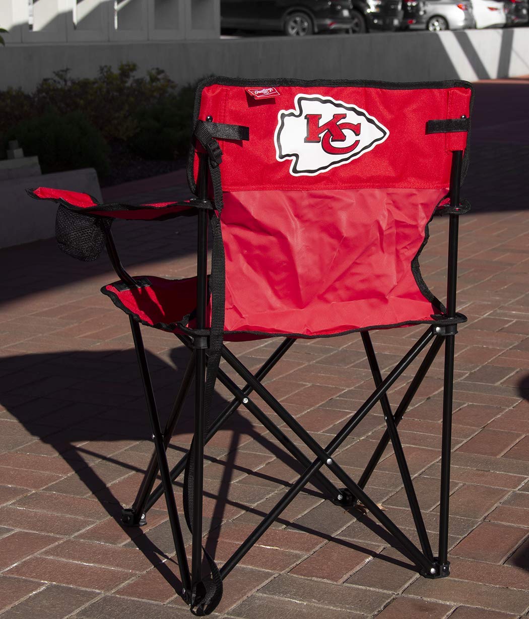 Rawlings NFL Gameday Elite Lightweight Folding Tailgating Chair, with Carrying Case (ALL TEAM OPTIONS)