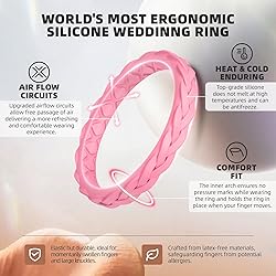 Egnaro Women’s Engagement Rings, Silicone Thin