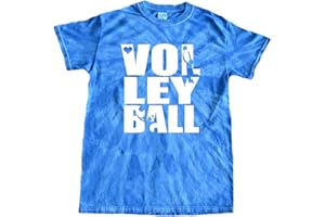 JANT girl Volleyball Tie Dye T-Shirt Stacked Logo