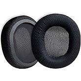 MJKOR Replacement Ear Pads Cushion Compatible with SteelSeries Arctis 7/9/Pro/Raw/5/3/1 Headset, Black Fabric Earpads Cover for Headphones