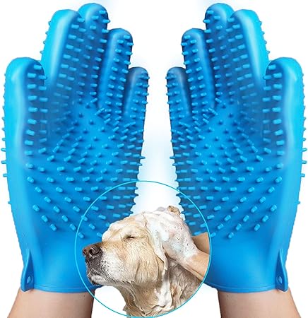 rubber mitt dog brush