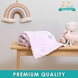Clair de Lune Marshmallow Baby Blanket Pink 70 x 90 cm UK Made view 2