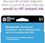 HP 61 Black Ink Cartridge CH561WN Original HP Printer Ink view 3