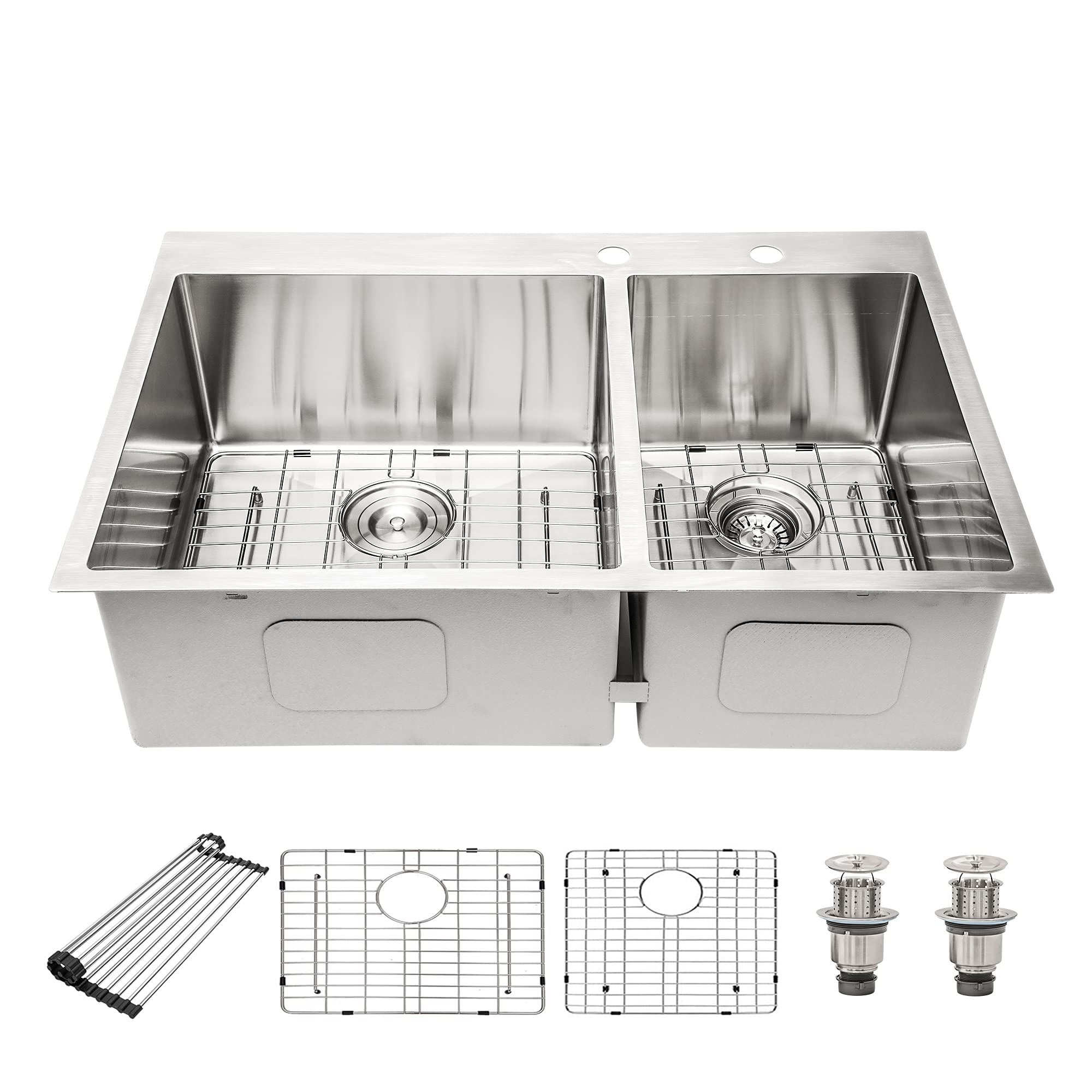 Buy 33 Inch Dropin Sink Beslend 33”x22”x10” Top Stainless Steel 16