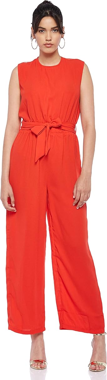 vero moda red jumpsuit