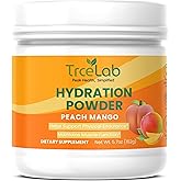 TRCELAB Electrolyte Powder, Peach Mango Flavor, Sugar Free Electrolytes, Fasting Electrolytes, with Potassium & Magnesium, Instant Hydration Powder for Keto, 30 Servings