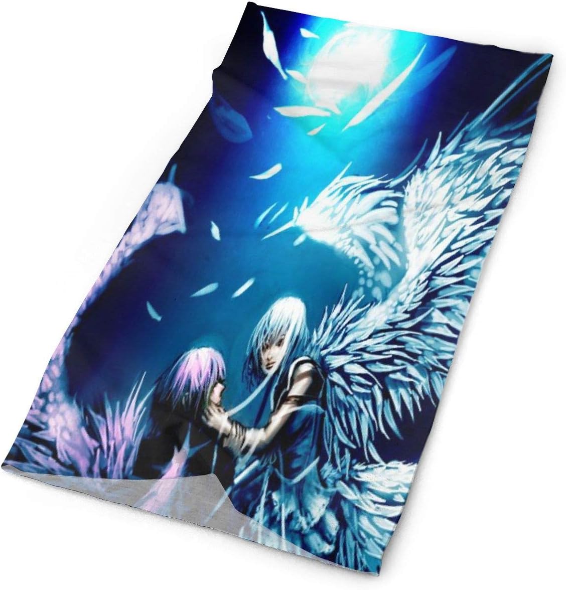 Huanxl Two Angels Love Anime Wallpaper Personalized Customization Outdoor Headband Elastic Seamless Bandana Scarf UV Resistence Sport Headwear And Neck Gaiter