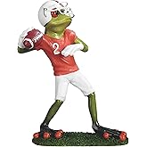 ICE ARMOR 6.5" H Frog Football #2 Figurine Statue Sculpture Ornament Decoration Home/Room Decor Ideas for Housewarming, Holidays and Birthdays Great Collectible Addition