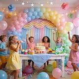 HYKJNBW 100Pcs Pastel Modelling Balloons 260Q Latex Twist Set with Pump view 6