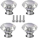 nuosen 4 Pcs Crystal Knobs 40 mm Diamond Drawer Cabinet Door Pulls view 1