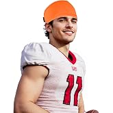 Cooling Skull Wrap Headband for Men and Women, Wide Football Head Wrap, Sweat Wicking Sports Sweatband - Keep Sweat Off Eyes