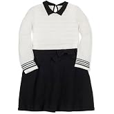 Hope &amp; Henry Kids' French Look Ponte Dress with Bow | GOTS Certified