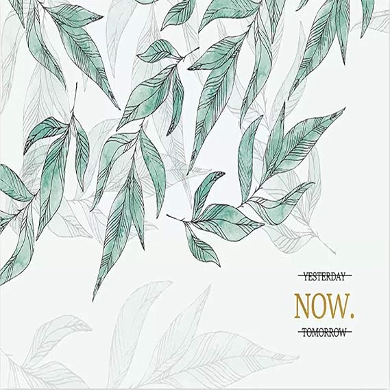 Fototapete Nordic Green Fresh Plant Leaves 3D Wandbild Tapete Modernes