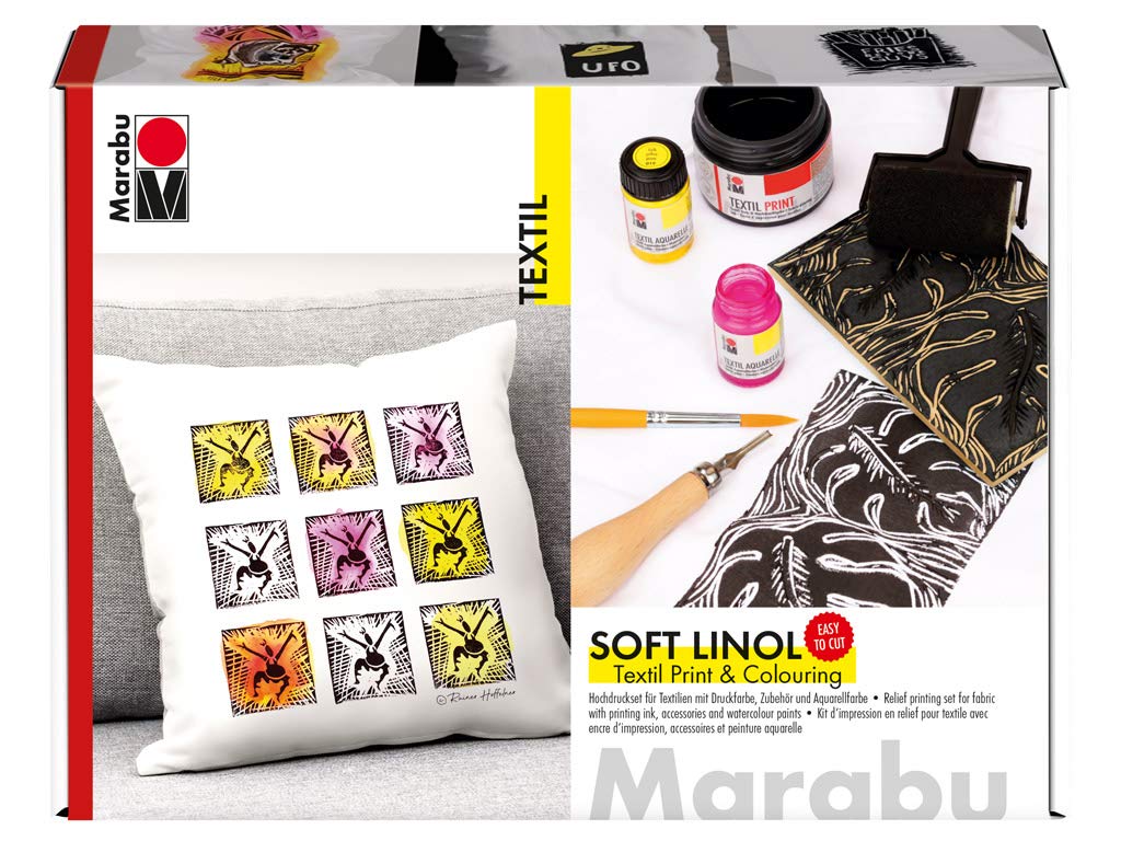 Marabu Soft Linol Print & Colouring Set