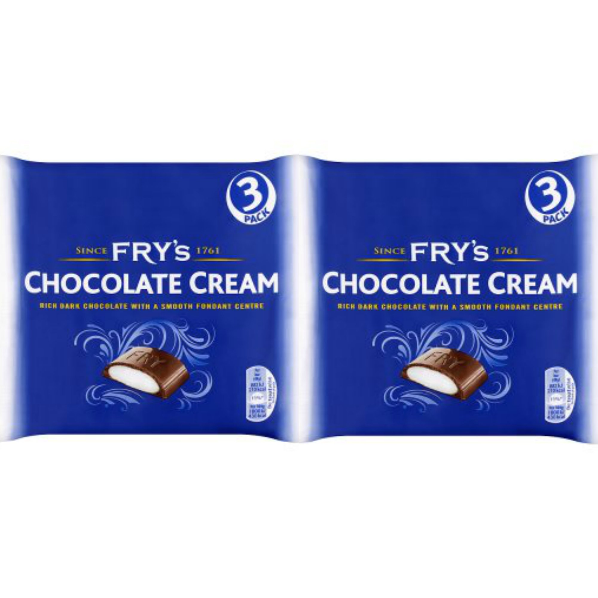 fry's chocolate cream bars x 6