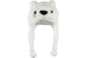 Bioterti Plush Fun Animal Hats One Size Cap Polyester With Fleece Lining