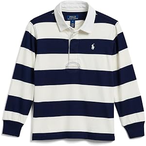 Polo Ralph Lauren Kids The Iconic Rugby Shirt (Toddler/Little Kid)