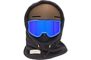 MDXONE Over The Helmet Children's Balaclava face mask with Buttons to Attach Soft Pompoms with Elastics (Sold Separately)