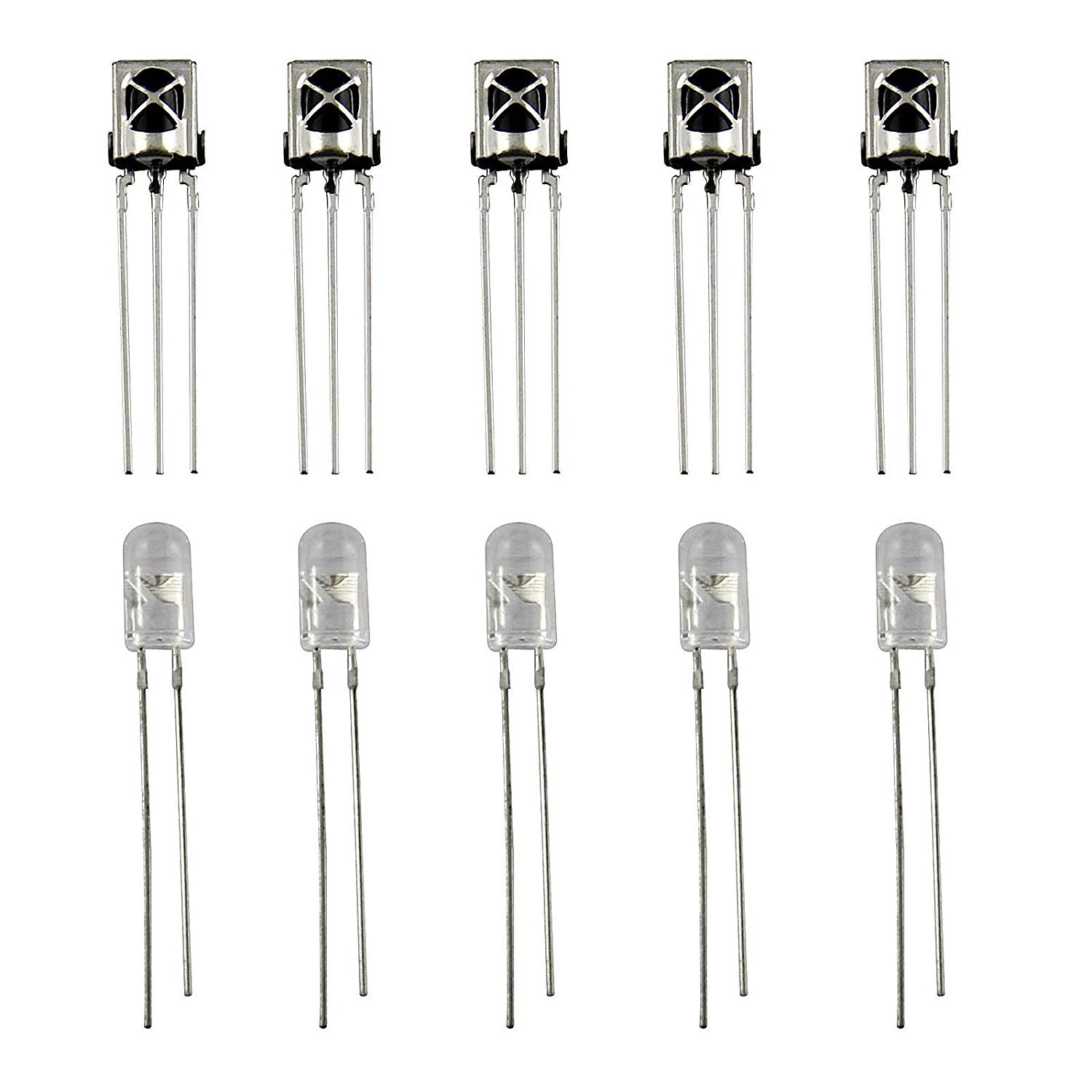 LAOMAO Juego de 5 pares de emisor y receptor de diodo infrarrojo Amazon.es Amazon.es