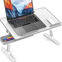 Besign LT05 Adjustable Laptop Table, Lap Desk, Portable Standing Bed Desk, Foldable Sofa Breakfast Tray, Notebook Computer St
