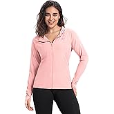 33,000ft Women's UPF 50+ Sun Protection Jacket Lightweight Hoodie Zip Long Sleeve Athletic Shirt for Hiking Running