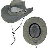 Mesh Crown Safari Men's Sun Hat, 3" Brim, Adjustable Chin Cord, UPF (SPF) 50+ Sunhat Protection
