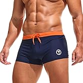 Taddlee Swimsuits Men's Swim Boxer Trunks Sexy Swimwear Square Cut Board Shorts