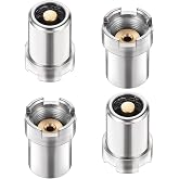 4 Pcs 510 Thread Magnetic Adapter Kit Universal Threaded Screw Converter For Soldering Iron, Metal Connector Adapters Stainless Steel Thread Screw Converter For Circuit Board Repair Tools