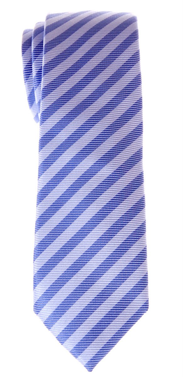 Retreez Stripe Woven Skinny Tie - Two Tone of Purple Stripe