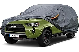 GUNHYI Premium Car Cover Custom Fit Toyota 4Runner (1995-2025), 16 Layers Heavy Duty Car Cover Waterproof All Weather with Zipper Door for Sun Rain Snow Dust Uv Protection